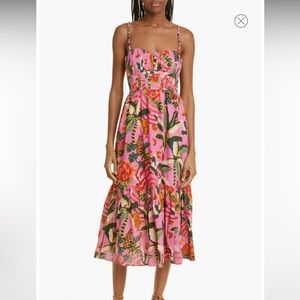 Leopard forest pink Farm Rio dress